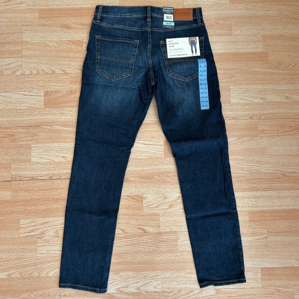 NWT Lucky Brand 412 Athletic Slim Jeans 32 x 32